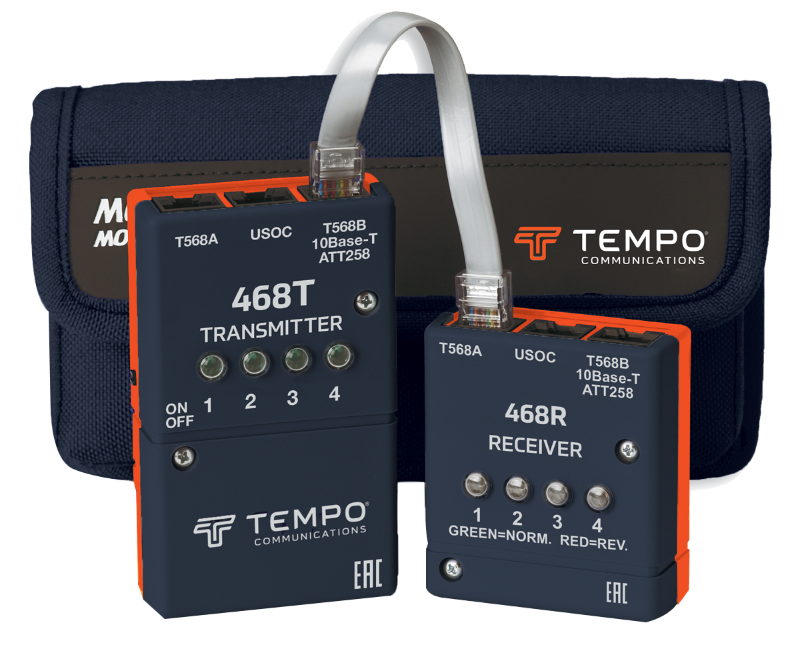 TEMPO 468G- Modular Cable Tester/Wire Map Tester