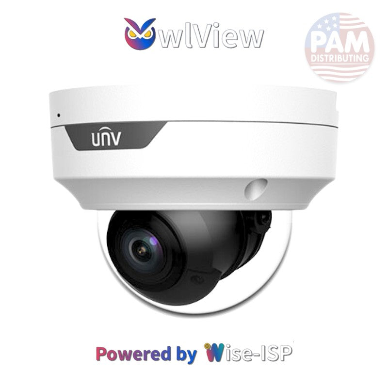 UNIVIEW IPC3514SR-ADF28KM-WP: 4MP ColorHunter Wise-ISP Fixed Eyeball Dome Camera