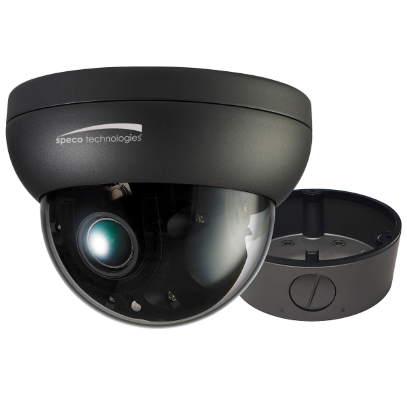 SPECO HT7246T1: 2MP HD-TVI Intensifier® Dome Camera with Junction Box