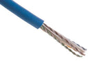 WAVENET 63224081S-A-BL: Cat6a UTP Solid Plenum Cable - Blue - 1000 FT