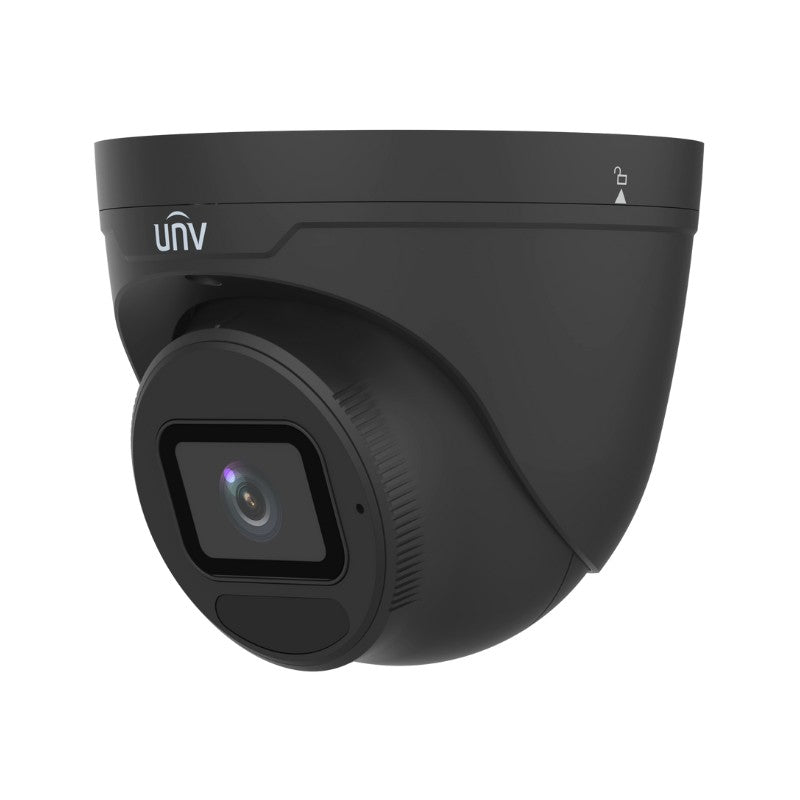 UNIVIEW IPC3634SB-ADZK-I0-BK: 4MP LightHunter IR Turret Camera with Varifocal Lens in Black