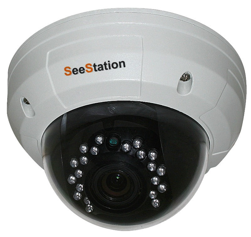 SEESTATION CTVI2429AV2Z-AW: (TVI) 2MP Analog Dome Camera with Varifocal Lens